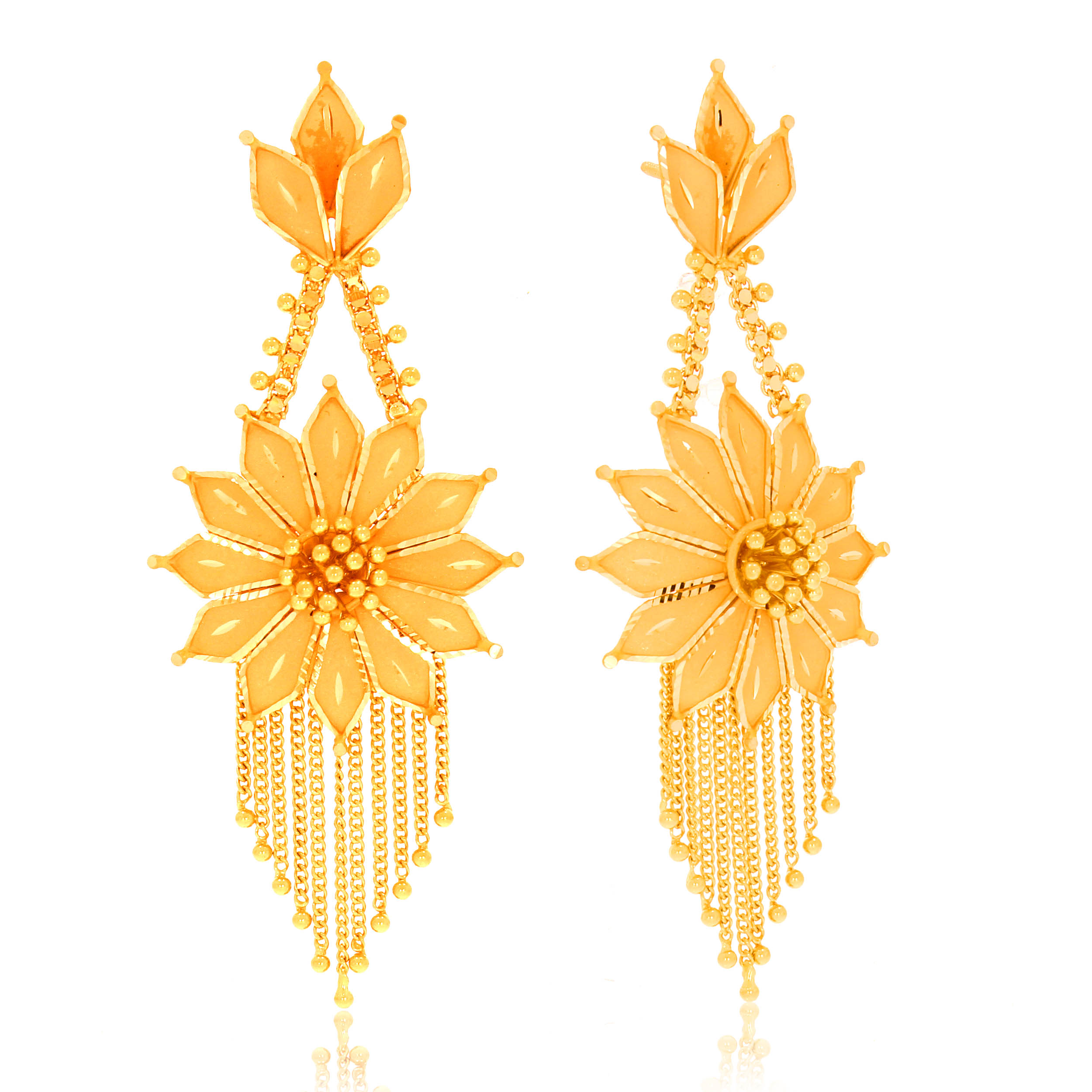 LAV AABI JEWELS 22CT  BIS HALLMARK GOLD EARRINGS FOR  WOMEN