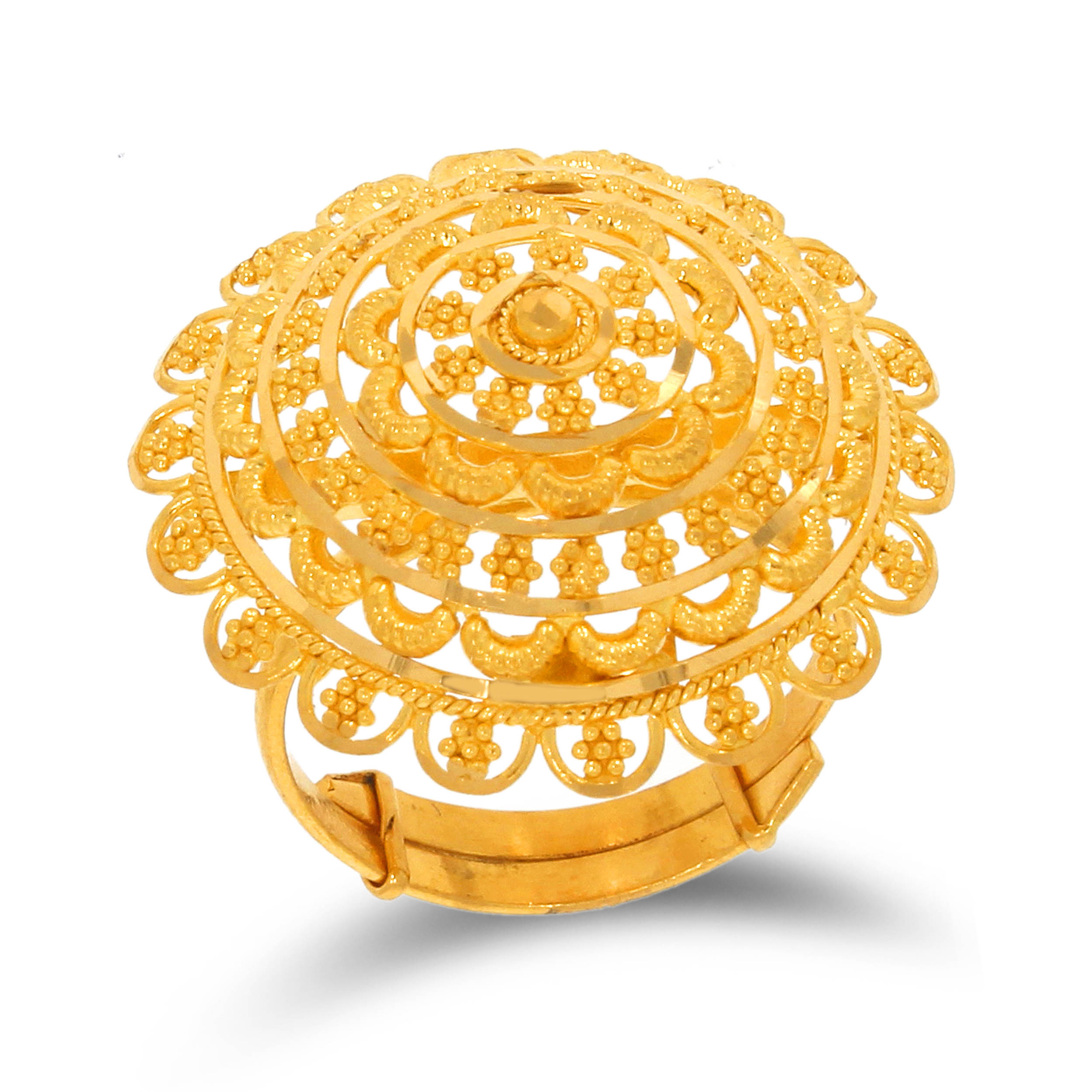REKHA  AABI JEWELS 22CT  BIS HALLMARK GOLD RING FOR  WOMEN