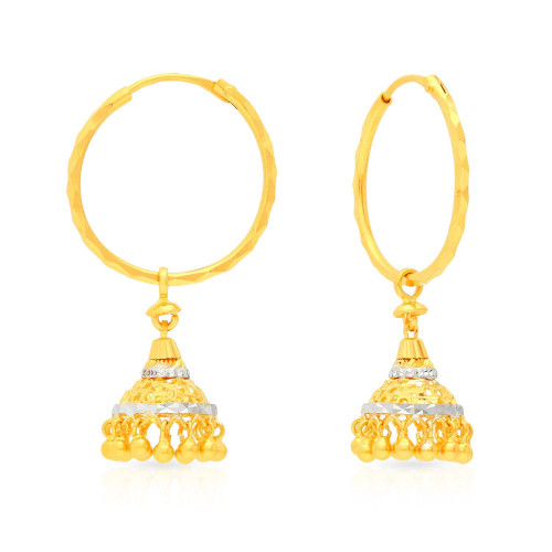 Uara aabi jewels 22ct bis hallmark hoops for woman