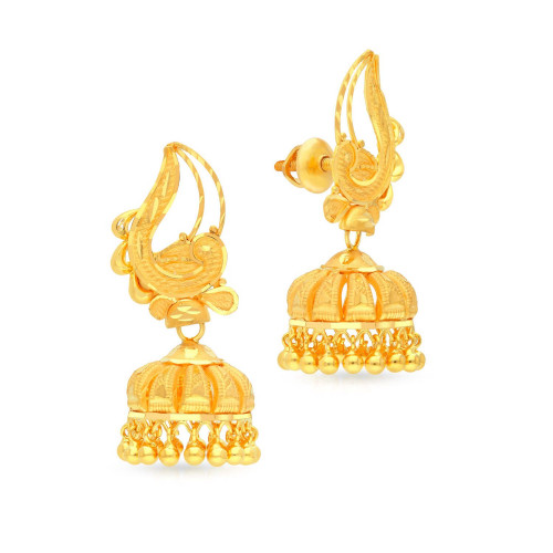 devina AABI JEWELS 22CT  BIS HALLMARK GOLD jhumka FOR  WOMEN
