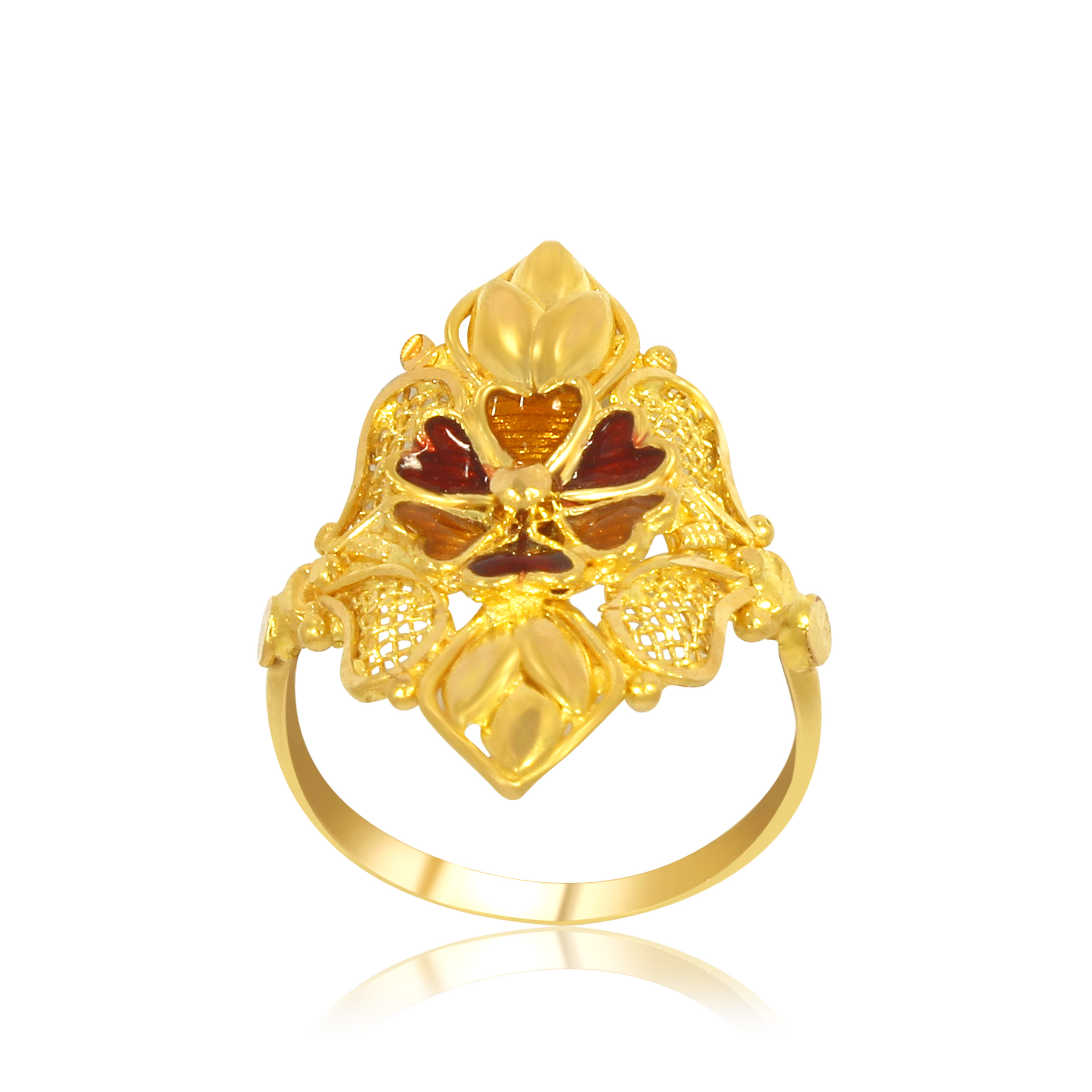 DEVI AABI JEWELS 22CT  BIS HALLMARK GOLD RING FOR  WOMEN