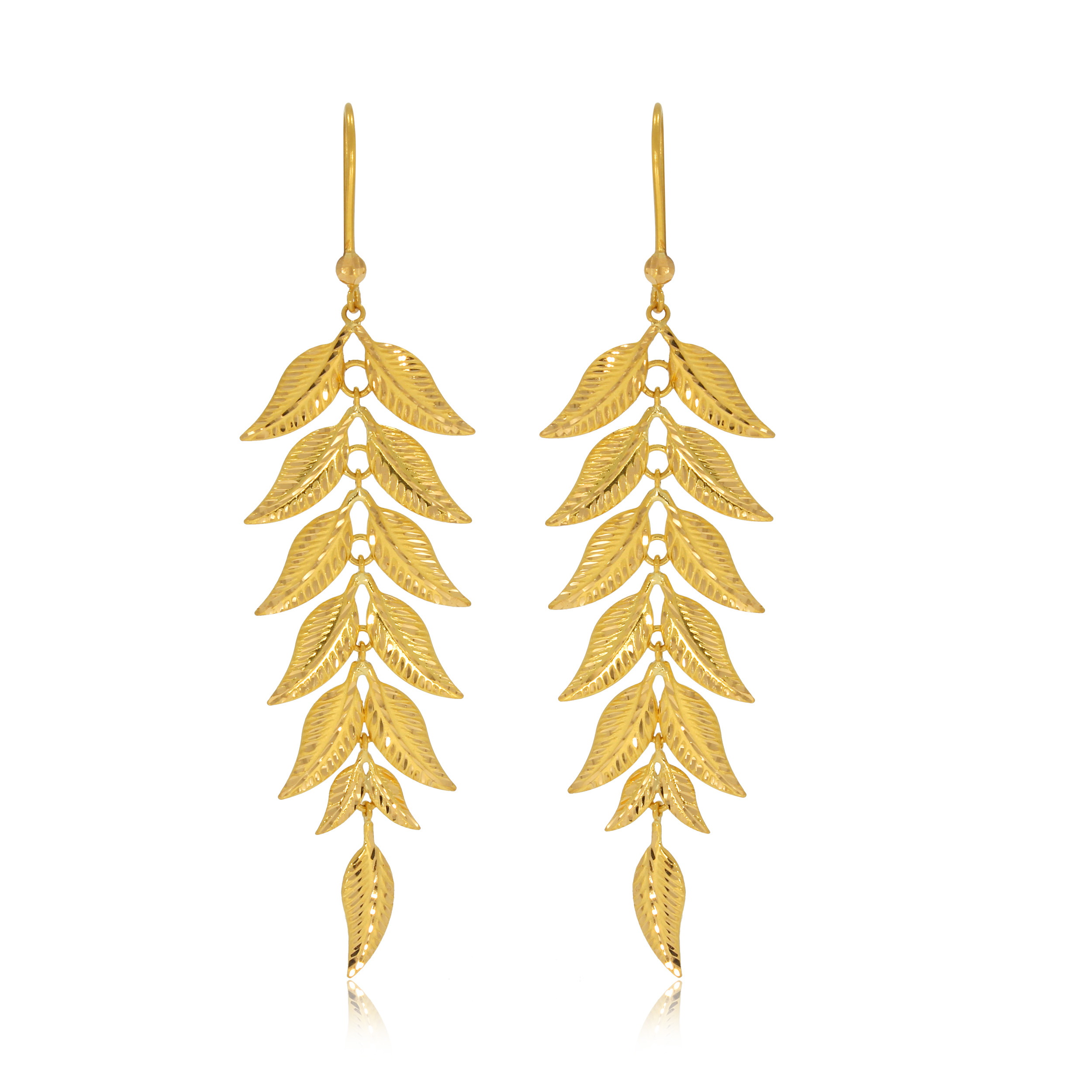 SONA AABI JEWELS 22CT  BIS HALLMARK GOLD EARRINGS FOR  WOMEN