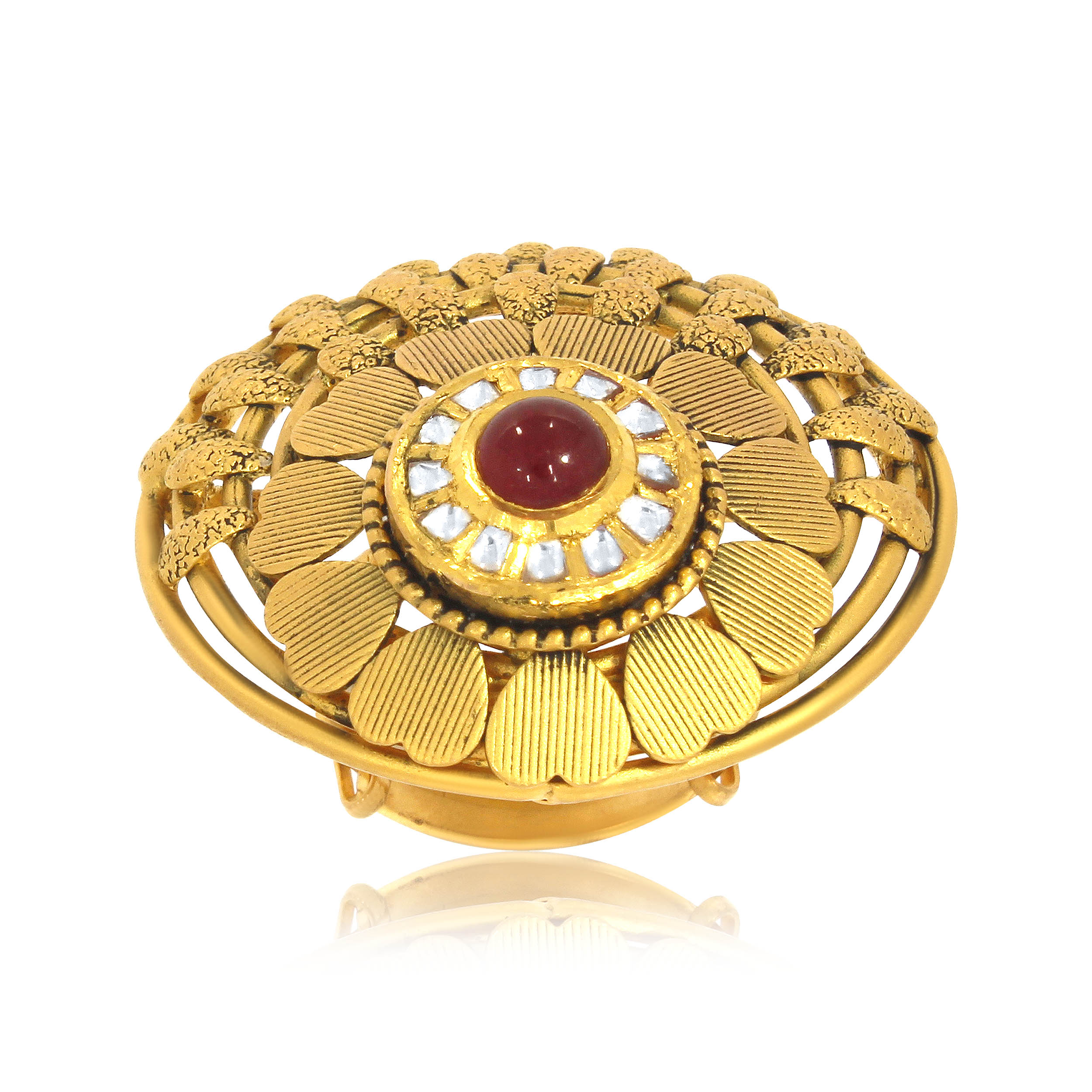 dee aabi  jewels 22 karat   bis hallmark gold ring  for woman