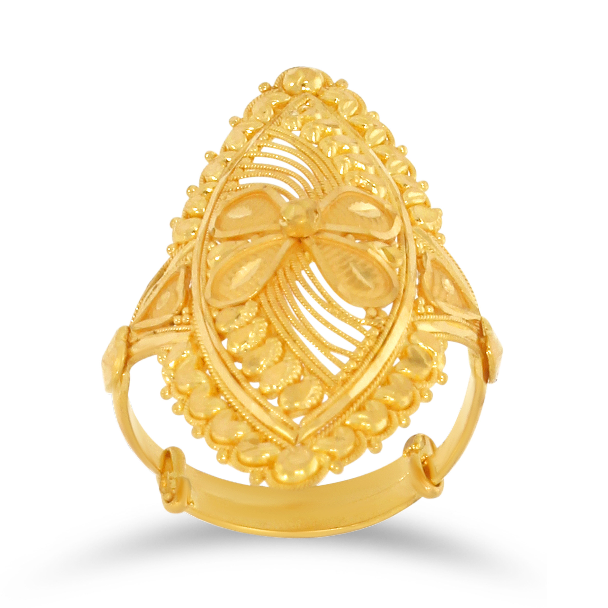 TINA AABI JEWELS 22CT  BIS HALLMARK GOLD RING FOR  WOMEN
