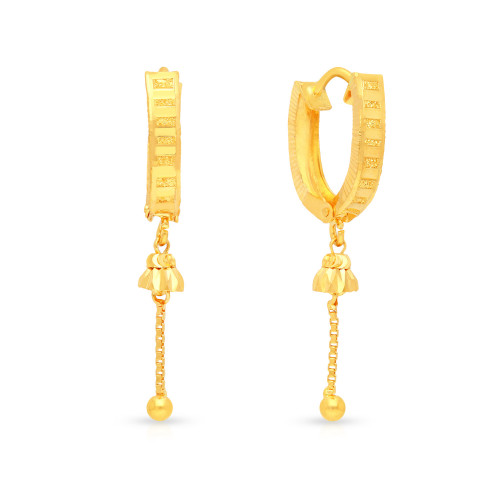 haru aabi jewels 22ct bis hallmark gold hoops woman