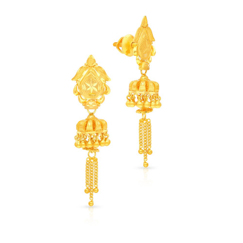 lavina AABI JEWELS 22CT  BIS HALLMARK GOLD jhumka FOR  WOMEN