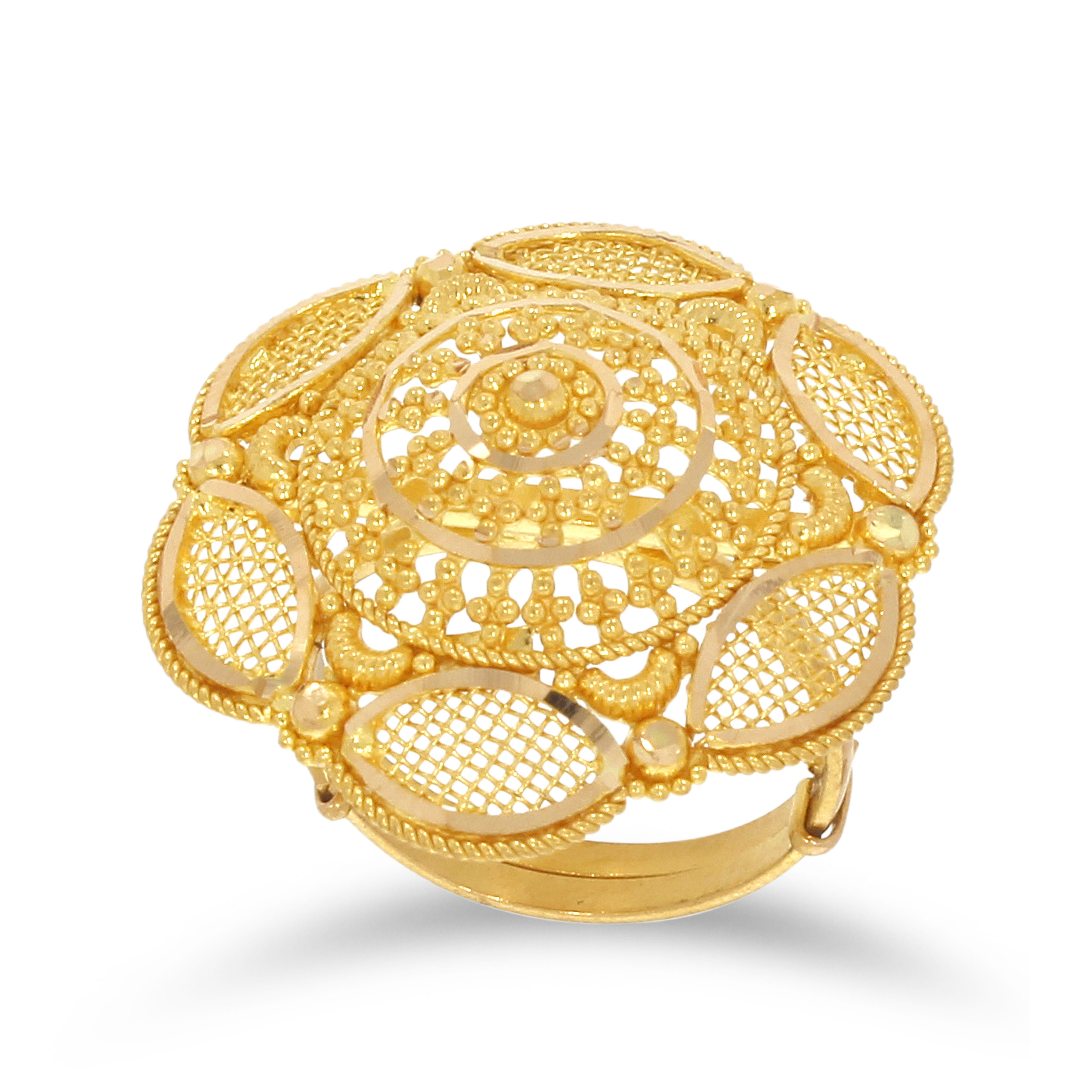 REVI AABI JEWELS 22CT  BIS HALLMARK GOLD RING FOR  WOMEN