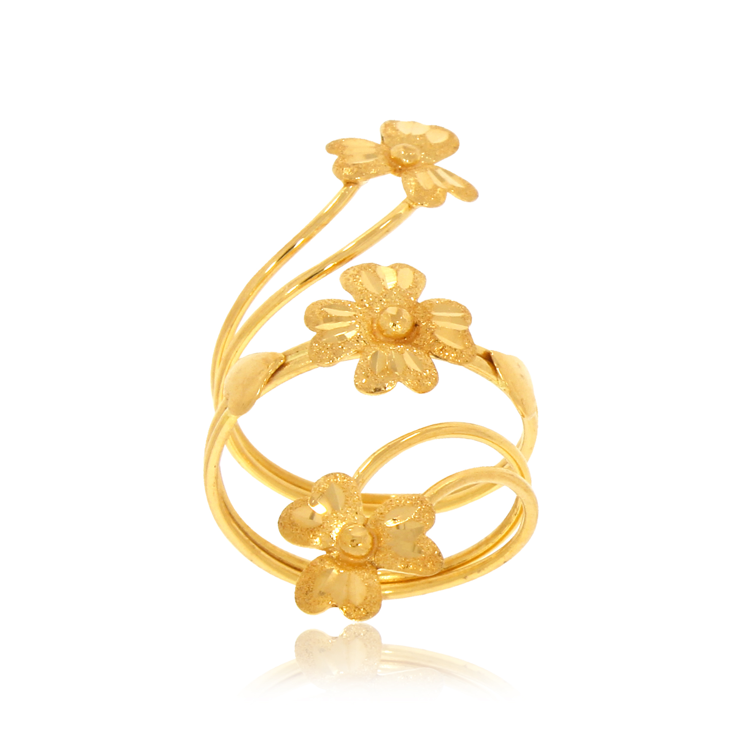 sita AABI JEWELS 22CT  BIS HALLMARK GOLD RING FOR  WOMEN