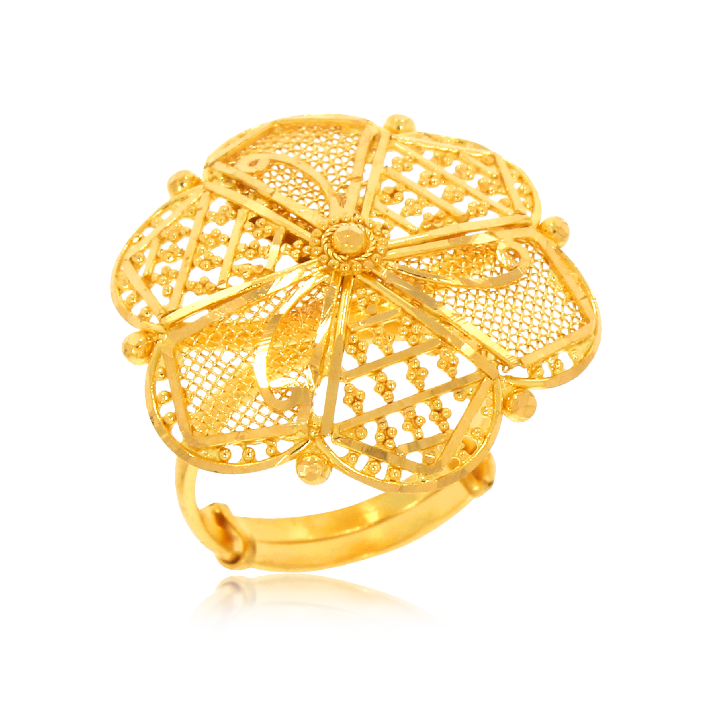 DIPA  AABI JEWELS 22CT  BIS HALLMARK GOLD RING FOR  WOMEN