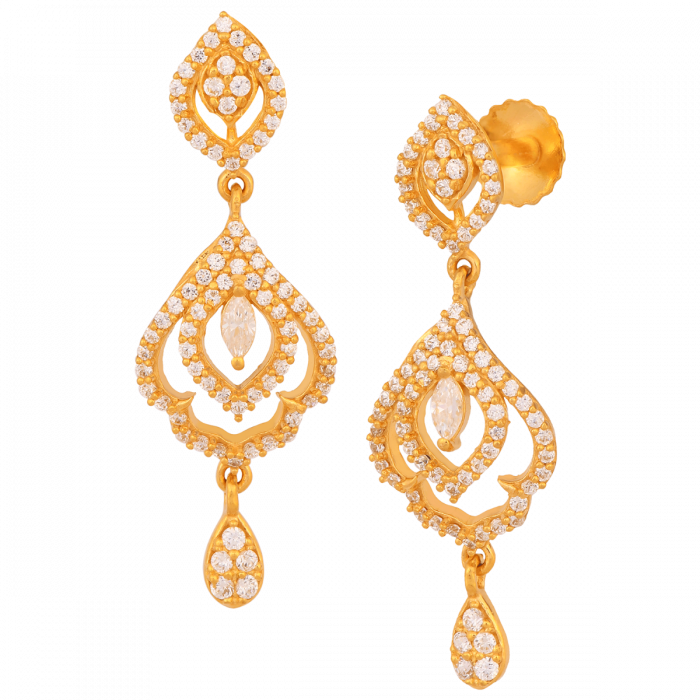 REHU  AABI JEWELS 22KT  BIS HALLMARK GOLD  JEWELLRY GEMSTONE EAR