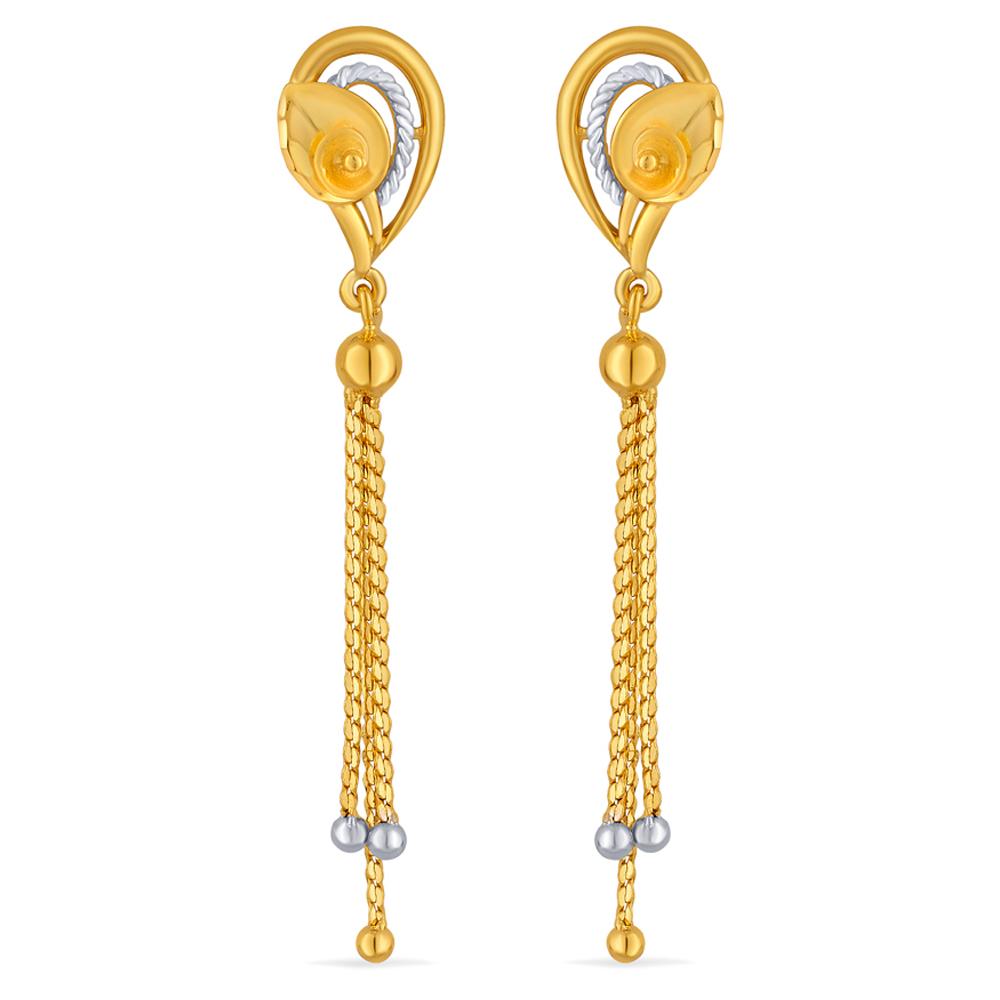 ZEVAR AABI JEWELS 22CT  BIS HALLMARK GOLD JEWELLRY  EARRINGS SUI