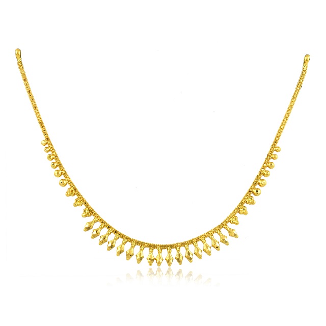 SOMANI  AABI JEWELS 22CT  BIS HALLMARK GOLD NECKLACE FOR  WOMEN