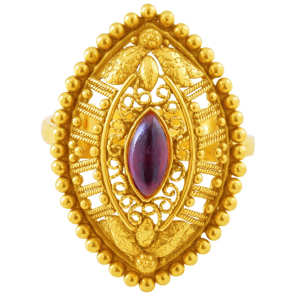 VENI AABI JEWELS 22CT  BIS HALLMARK GOLD  BIG SIZE RINGS FOR  WO