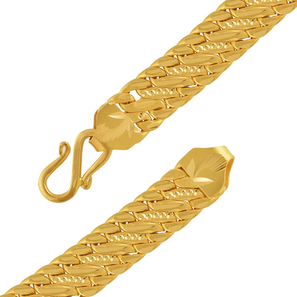 KABI  AABI JEWELS 22CT  BIS HALLMARK GOLD SOLID BRACELET  FOR ME