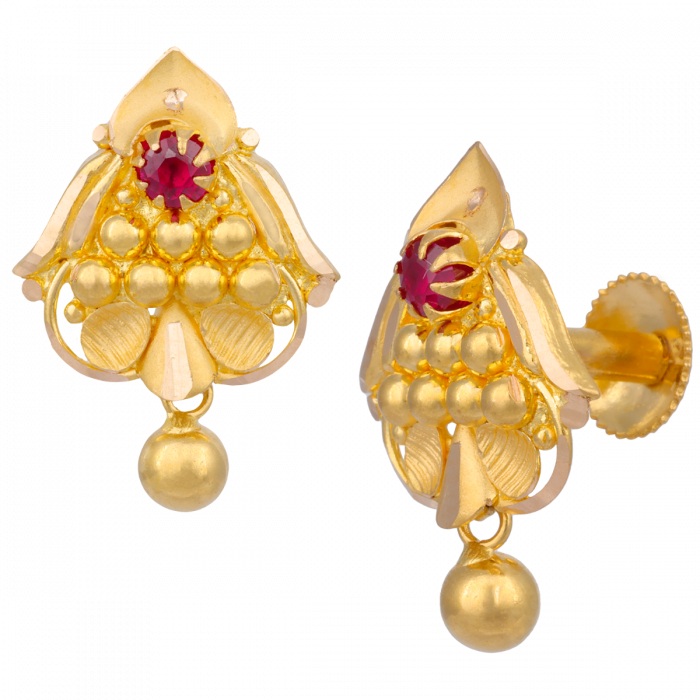 ILA  AABI JEWELS 22CT  BIS HALLMARK GOLD JEWELLERY  EARRINGS  FO