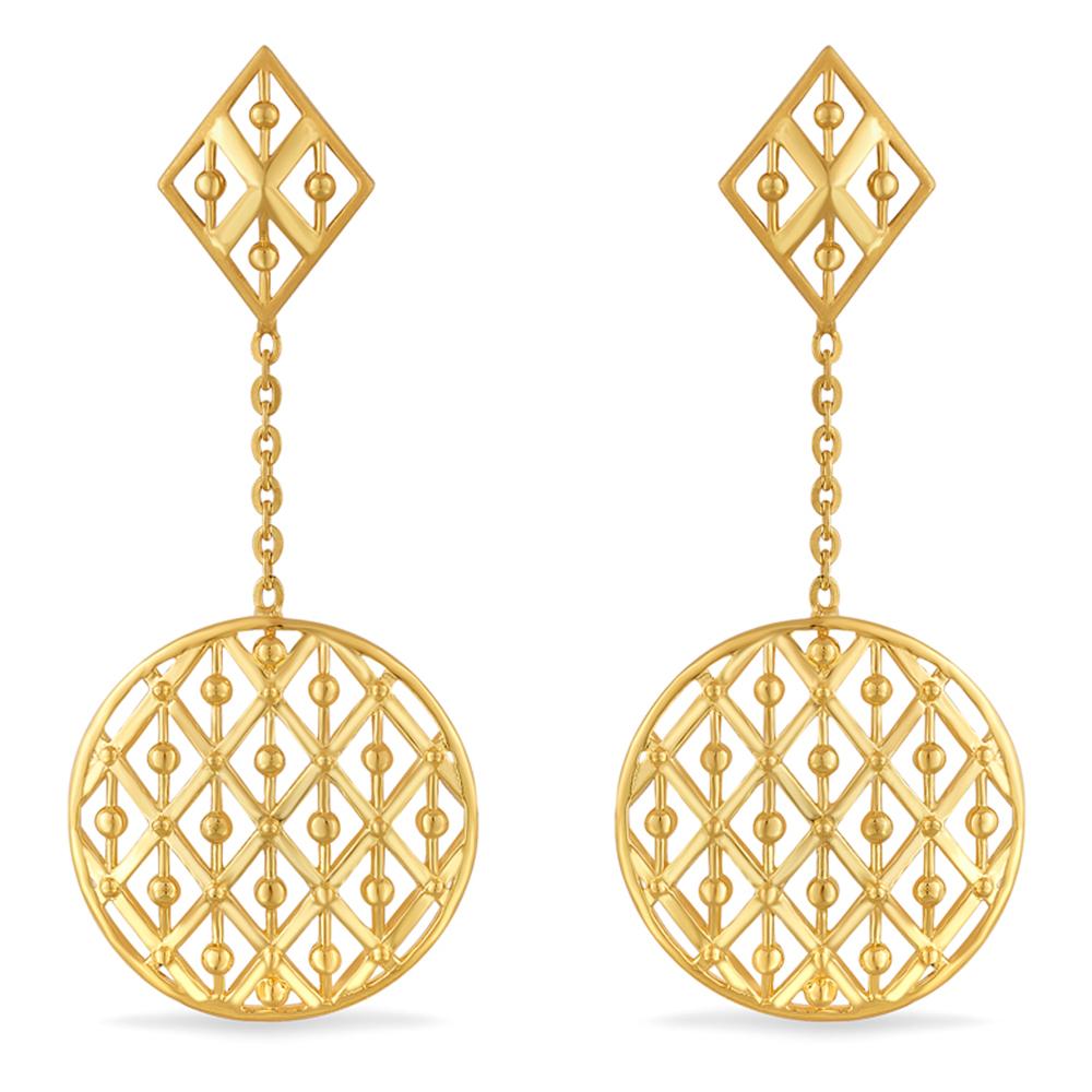 BOSE  AABI JEWELS 22CT  BIS HALLMARK GOLD JEWELLRY  EARRINGS FOR