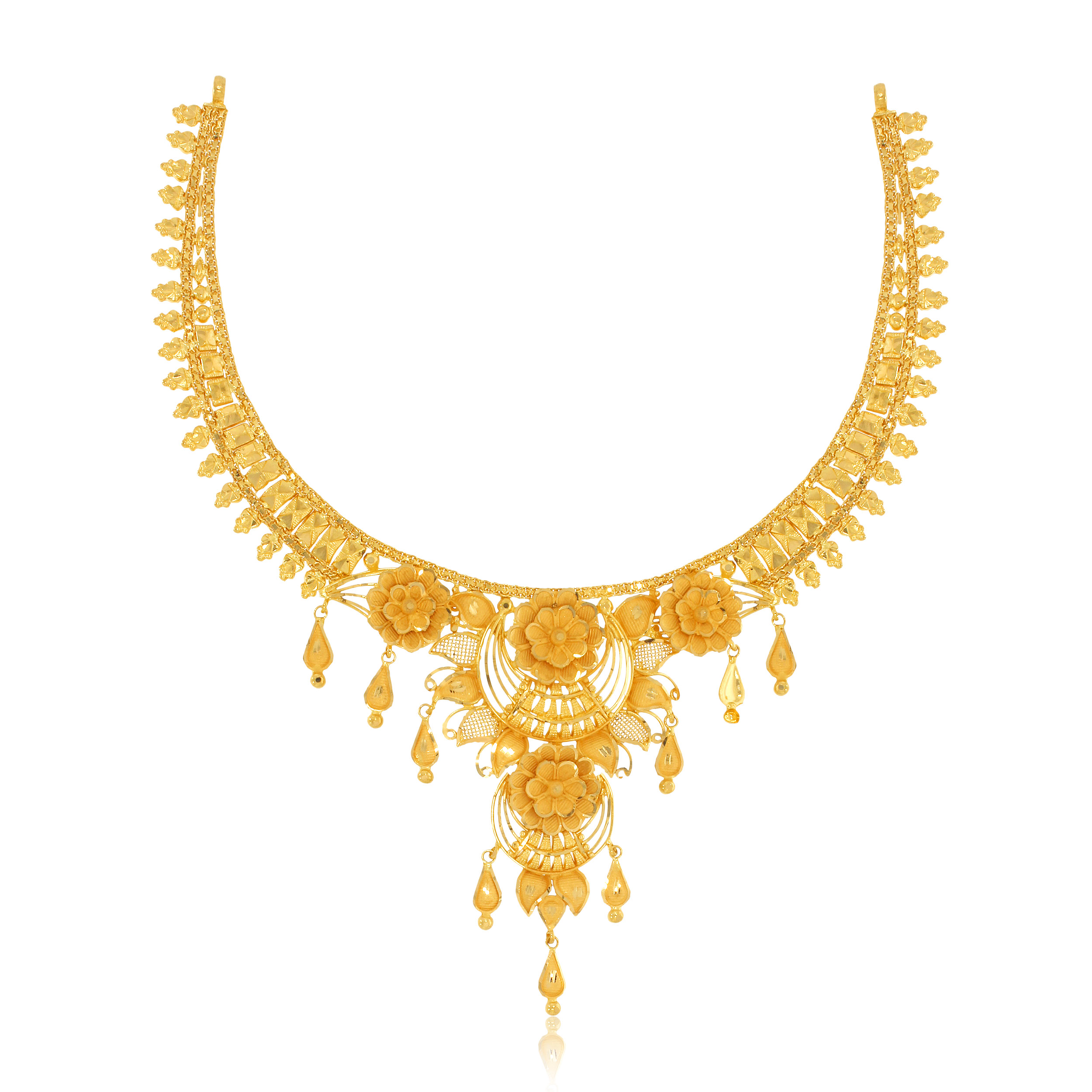 RUCHI  AABI JEWELS 22CT  BIS HALLMARK  GOLD NECKLACE FOR  WOMEN