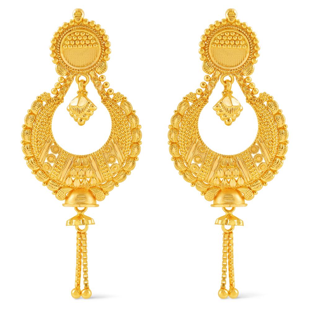 AAYO  AABI JEWELS 22CT  BIS HALLMARK GOLD JEWELLRY  EARRINGS FOR