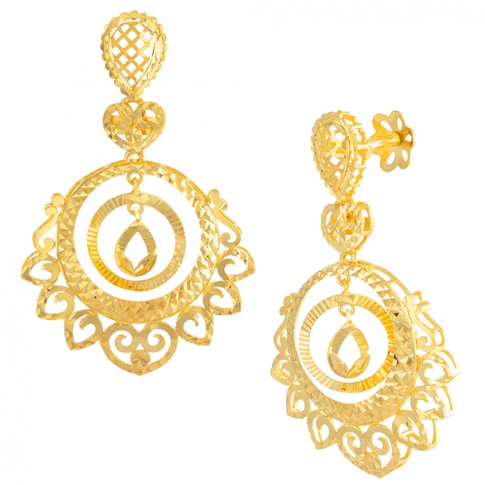 JOHRA AABI JEWELS 22KT  BIS HALLMARK GOLD JEWELLRY NEW DESIGN EA