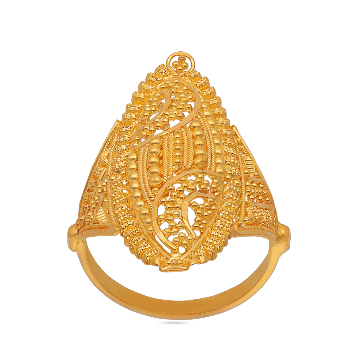 SOHNI  AABI JEWELS 22CT  BIS HALLMARK GOLD RING FOR  WOMEN