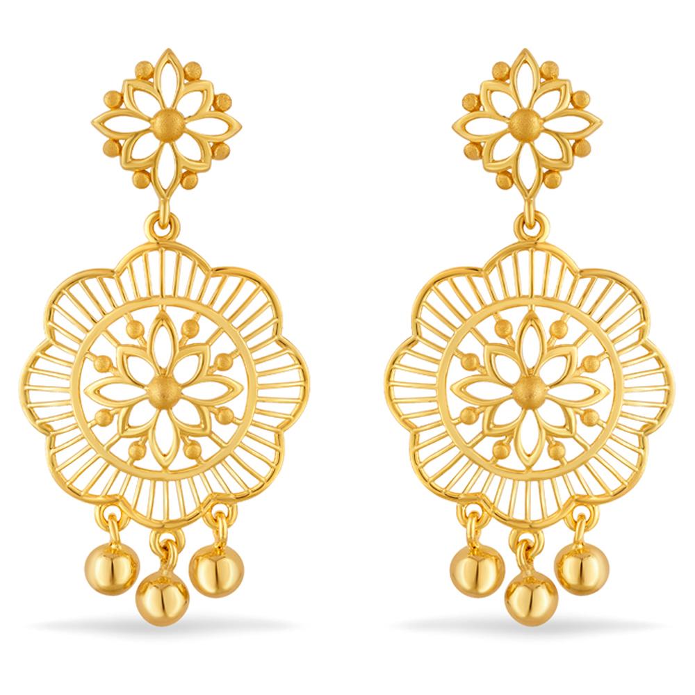 VALI AABI JEWELS 22CT  BIS HALLMARK GOLD JEWELLRY EARRINGS FOR  