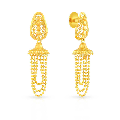 VAPI  AABI JEWELS 22CT BIS HALLMARK GOLD EARRINGS