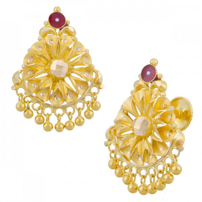 AALI  AABI JEWELS 22KT  BIS HALLMARK GOLD TOPES FOR  WOMAN