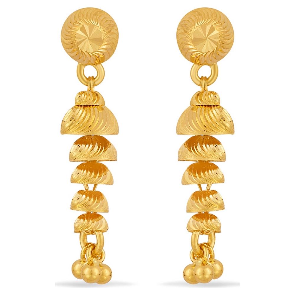 VEDA  AABI JEWELS 22CT  BIS HALLMARK GOLD JEWELLRY  EARRINGS SUI