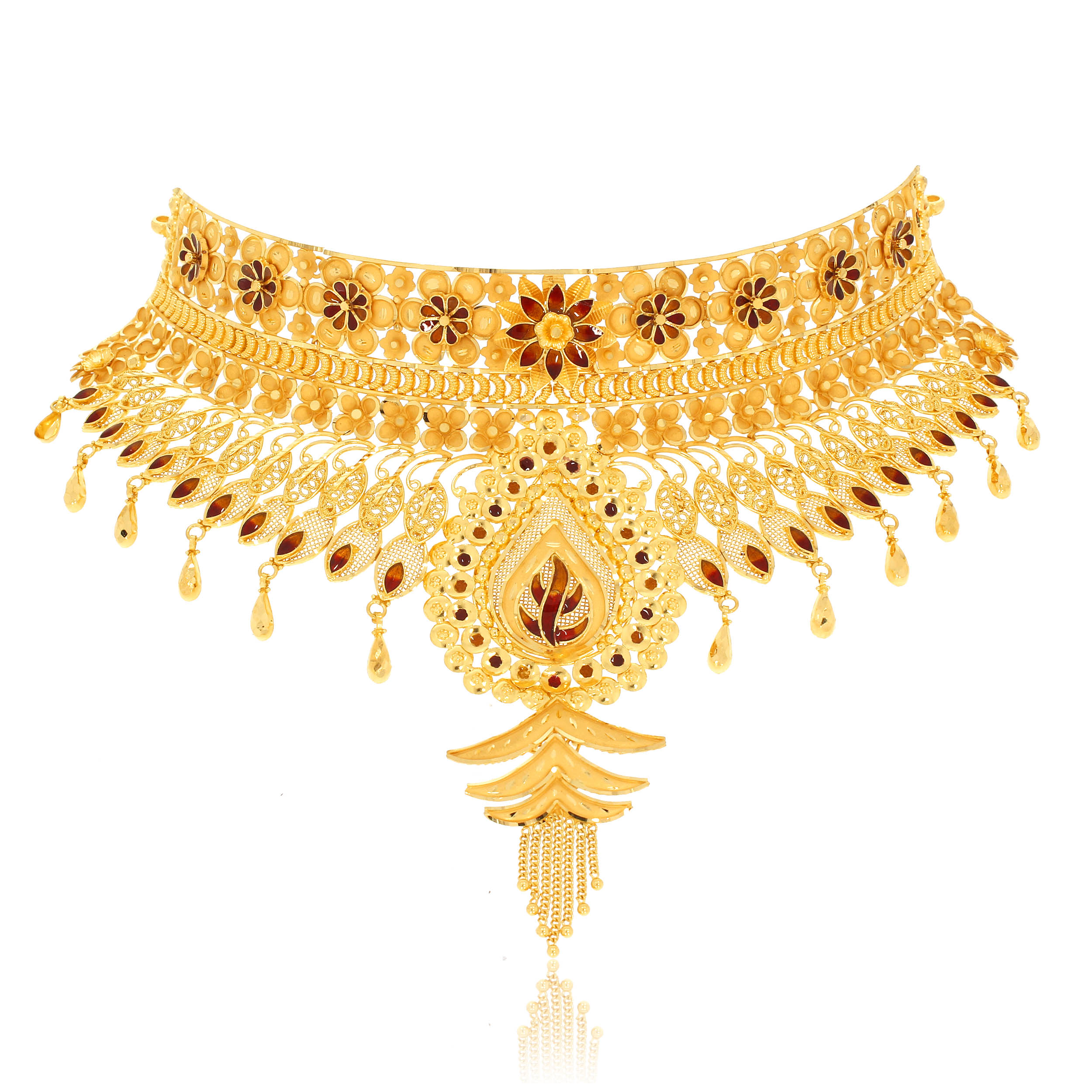 JIL AABI JEWELS 22CT BIS HALLMARK GOLD CHOKER NECKLACE FOR WOMAN