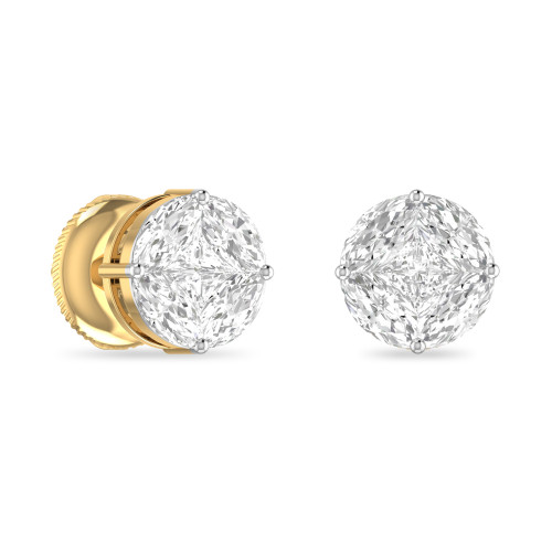 AMBER AABI JEWELS  DIAMOND IGI CERTIFIED DIAMOND EARRINGS TOPES 