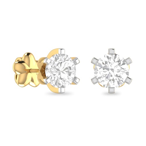 EMILA AABI JEWELS  DIAMOND IGI CERTIFIED DIAMOND EARRINGS TOPES 