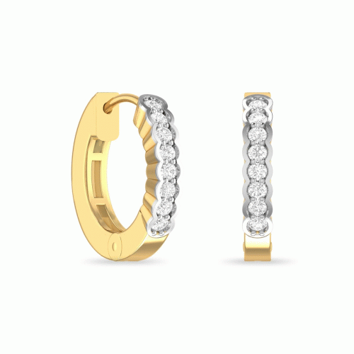 AURORA AABI JEWELS IGI CERTIFIED DIAMOND JEWELRY EARRING HOOPS