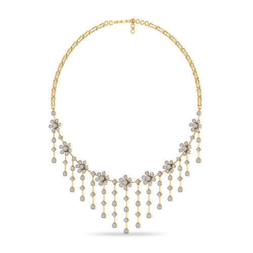 DEV AABI JEWELS IGI CERTIFIED DIAMOND JEWELRY DIAMOND NECKLACE