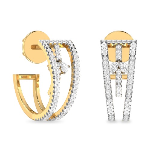 LEIA AABI JEWELS IGI CERTIFIED DIAMOND JEWELRY EARRING