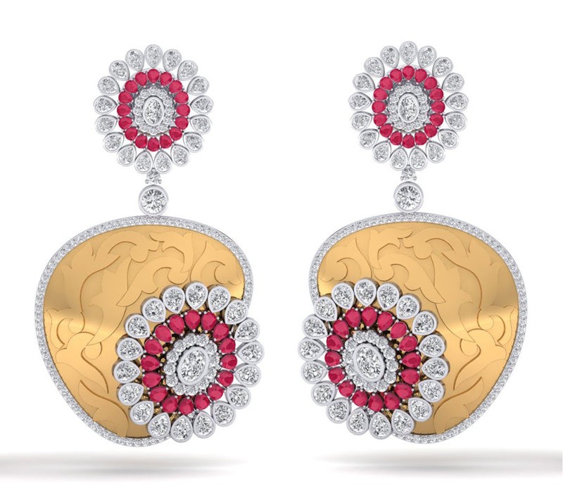 VINUS AABI JEWELS  IGI CERTIFIED  DIAMOND  JEWELRY DIAMOND  EARR