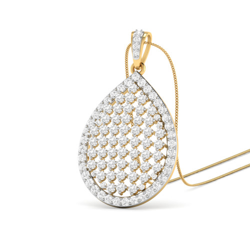 GWEN AABI JEWELS IGI CERTIFIED DIAMOND JEWELRY PENDANT
