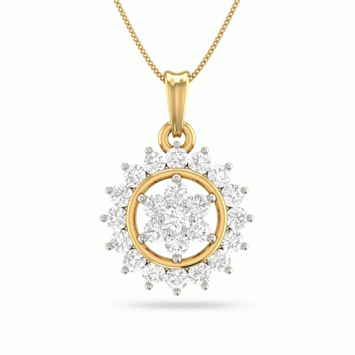 ELIA AABI JEWELS IGI CERTIFIED DIAMOND JEWELRY PENDANT