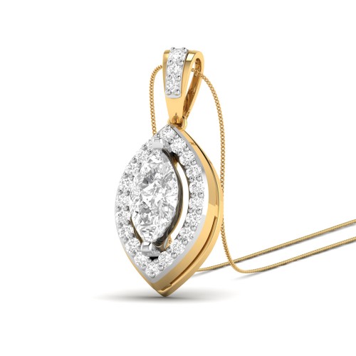 ANGLE  AABI JEWELS IGI CERTIFIED DIAMOND JEWELRY PENDANT