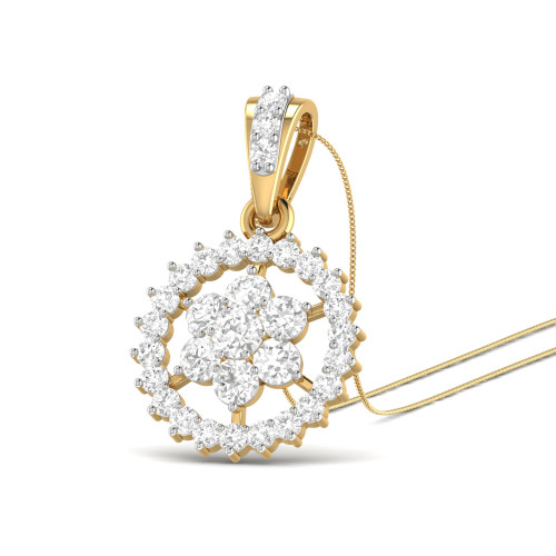 YOG AABI JEWELS IGI CERTIFIED DIAMOND JEWELRY PENDANT