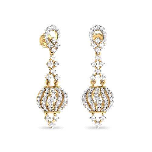 EVELYN AABI JEWELS IGI CERTIFIED DIAMOND JEWELRY EARRING