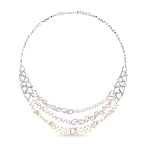 SAAN AABI JEWELS IGI CERTIFIED DIAMOND JEWELRY DIAMOND NECKLACE