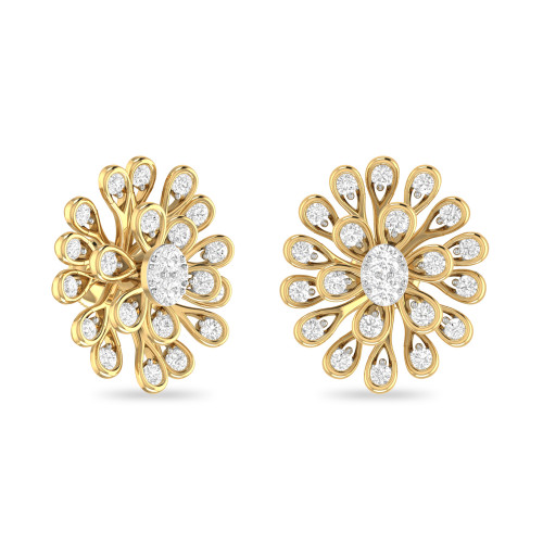 DEO AABI JEWELS IGI CERTIFIED DIAMOND JEWELRY EARRING