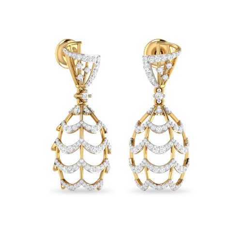 REFI  AABI JEWELS IGI CERTIFIED DIAMOND JEWELRY EARRING