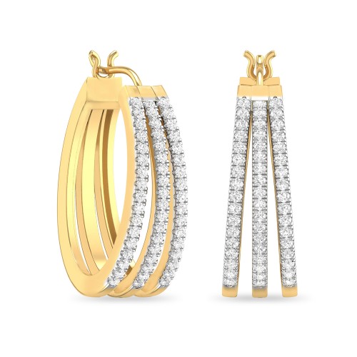 DELIA AABI JEWELS IGI DIAMOND CERTIFIED DIAMOND EARRINGS