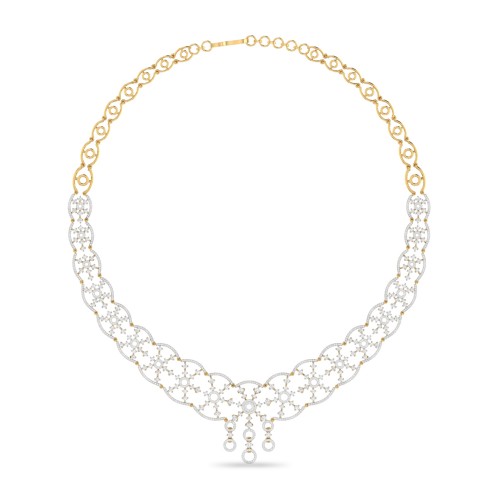 GOLDFEN AABI JEWELS IGI CERTIFIED DIAMOND JEWELRY DIAMOND NECKLA