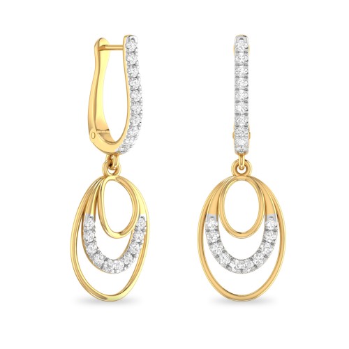 ELIZA AABI JEWELS IGI CERTIFIED DIAMOND JEWELRY EARRING