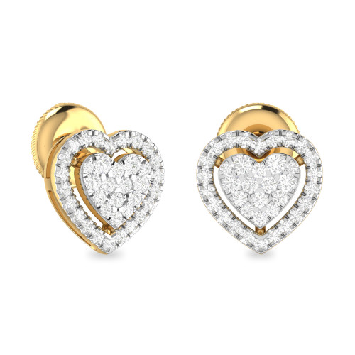 ISLA AABI JEWELS  DIAMOND IGI CERTIFIED DIAMOND EARRINGS HOOPS F