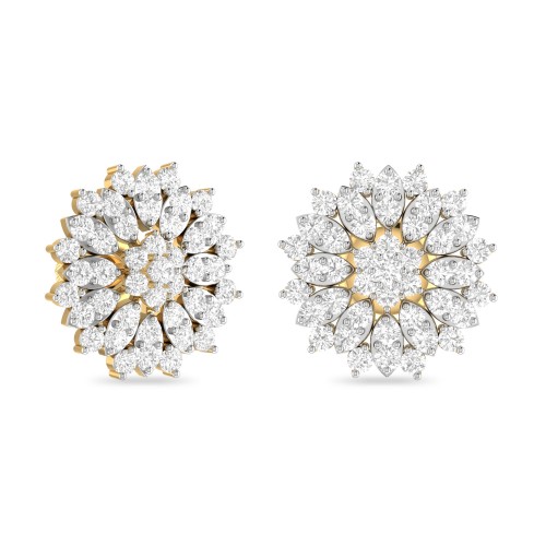 AVA AABI JEWELS  DIAMOND IGI CERTIFIED DIAMOND EARRINGS TOPES FO