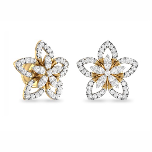 ERIN AABI JEWELS  DIAMOND IGI CERTIFIED DIAMOND EARRINGS TOPES F
