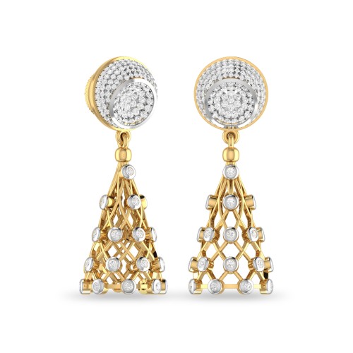 RUNEE AABI JEWELS IGI CERTIFIED DIAMOND JEWELRY EARRING